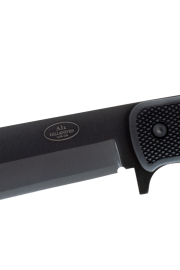 Fällkniven A1 Army Survival kniv, sort, læderskede